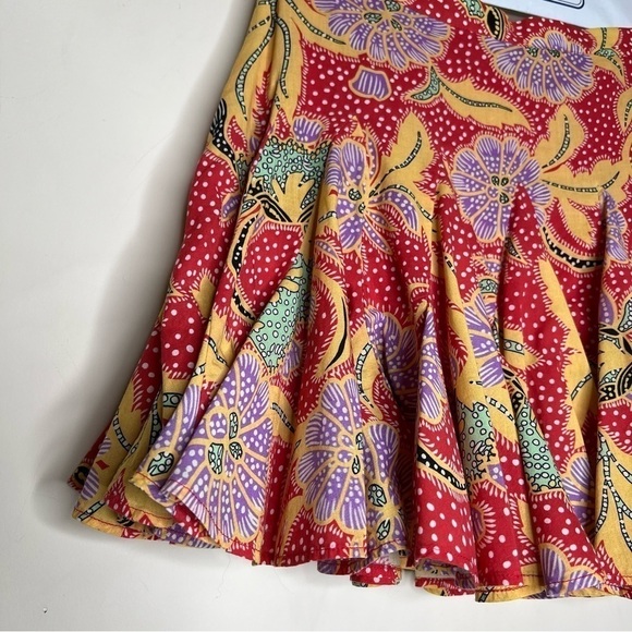 Rhode Resort Nora Skirt in Red Multi - Ruffled Floral Mini - Picture 6 of 15
